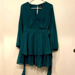 Brand new Forrest green cocktail dress.